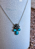 Dice & Turquoise Necklace Earrings Blue Tortoise