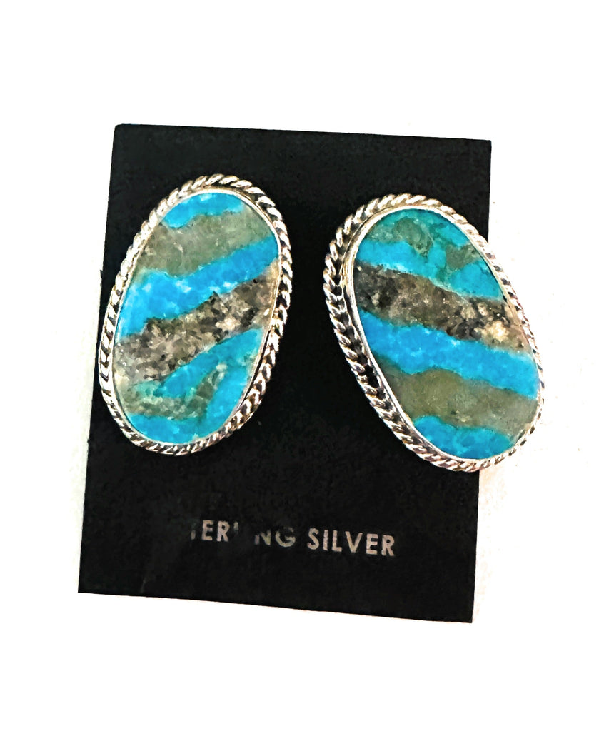 Cowgirl River Run Post Earrings NT jewelry Nizhoni Traders LLC   