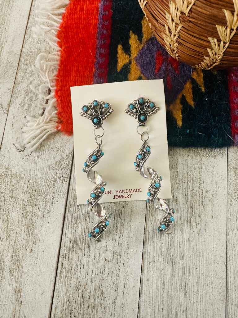 Southwestern Point Dangle Earrings NT jewelry Nizhoni Traders LLC   