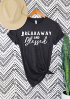 Breakaway & Blessed Short Sleeve Tee Horse Riding Discipline Tee Printify Dark Grey Heather XS 