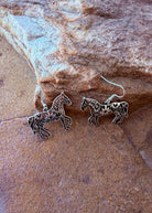 Horse Dangle Earring Earrings Blue Tortoise