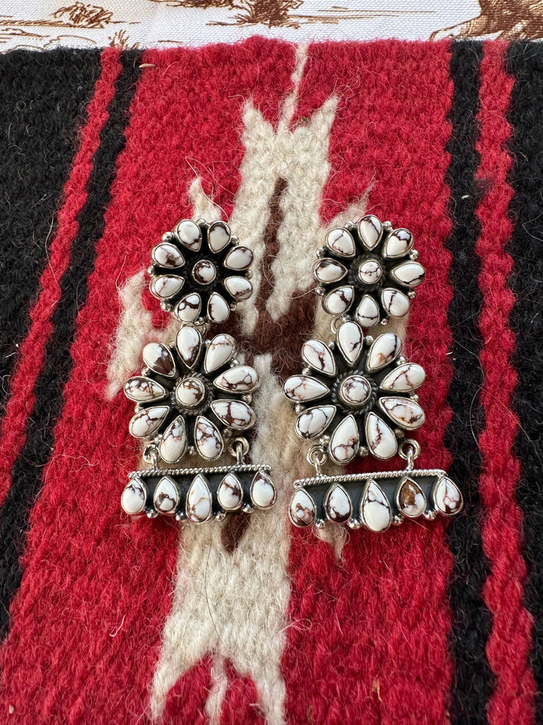Cowgirl Charms Dangle Earrings NT jewelry Nizhoni Traders LLC   