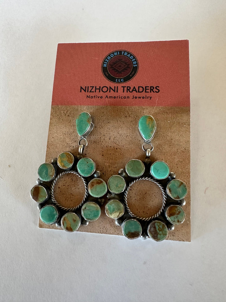 The Jacqueline Silver Dangle Earrings NT jewelry Nizhoni Traders LLC   
