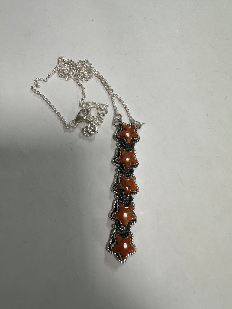 Falling Star Drop Necklace NT jewelry Nizhoni Traders LLC   