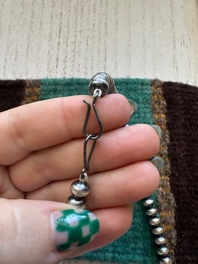 6mm Handmade Navajo Bead Necklace NT jewelry Nizhoni Traders LLC   