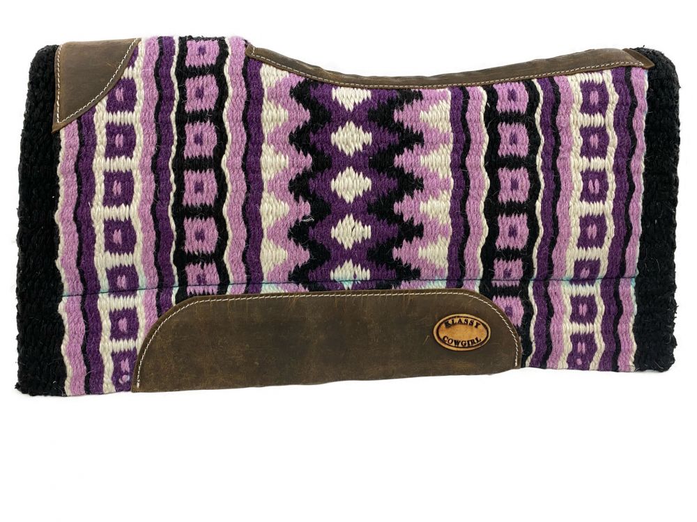 OUT OF STOCK Purple Memory Felt Saddle Pad western saddle pad Shiloh   
