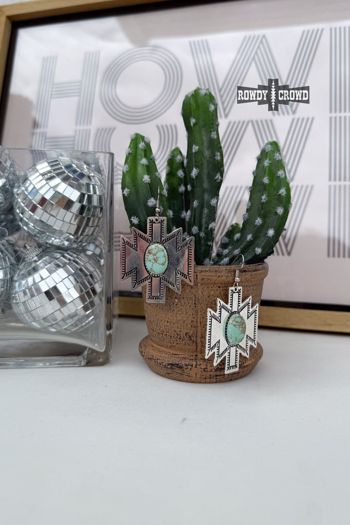 Odessa Aztec Earrings Earrings Rowdy Crowd Clothing