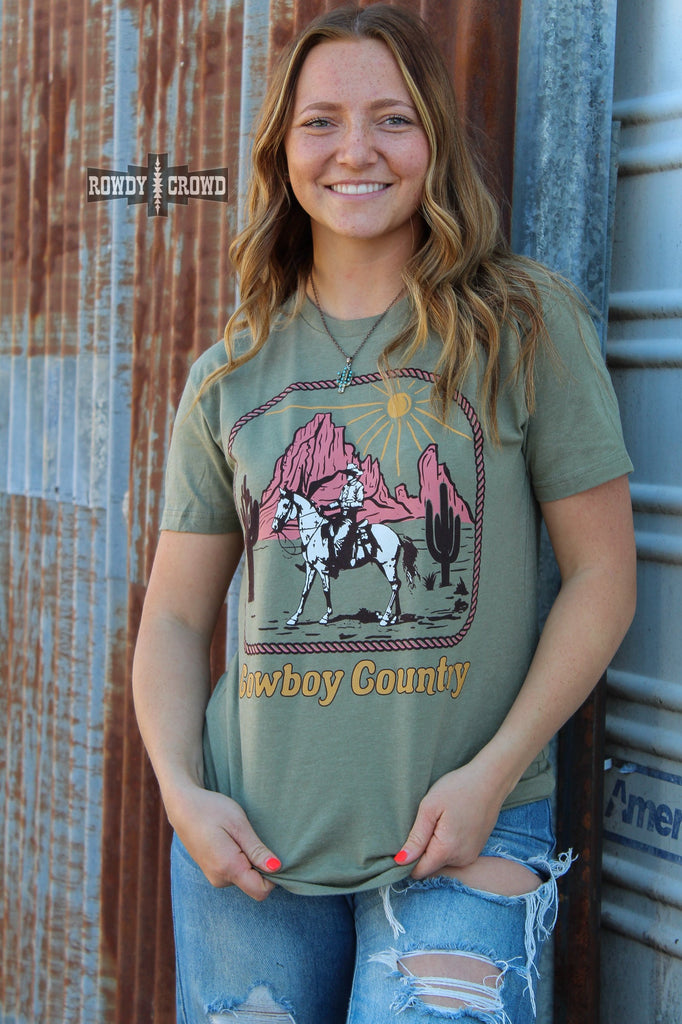 Cowboy Country Tee Graphic Tee Rowdy Crowd Clothing   