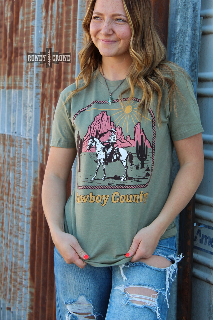 Cowboy Country Tee Graphic Tee Rowdy Crowd Clothing   