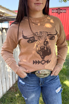 Blazin' Bull Sweater sweater Rowdy Crowd Clothing