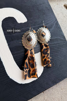 Concho Rodeo Earrings Earrings Rowdy Crowd Clothing Leopard