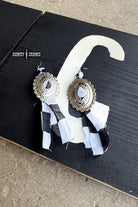 Concho Rodeo Earrings Earrings Rowdy Crowd Clothing Checkered