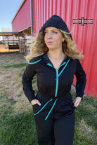 Turquoise Nights Jumpsuit jumpsuit Rowdy Crowd Clothing