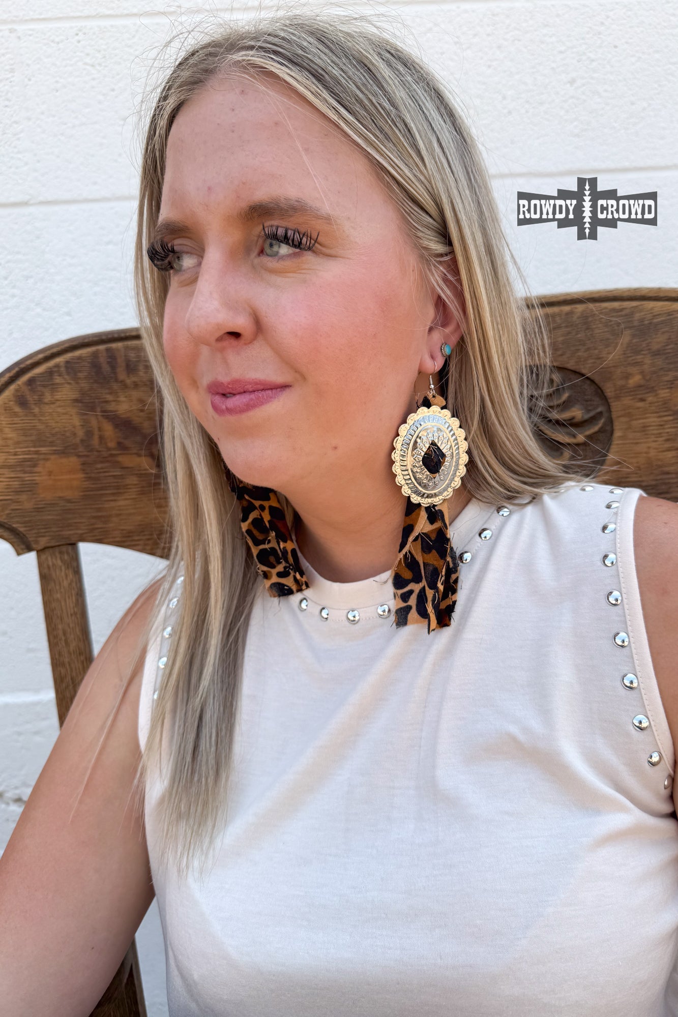 Concho Rodeo Earrings Earrings Rowdy Crowd Clothing