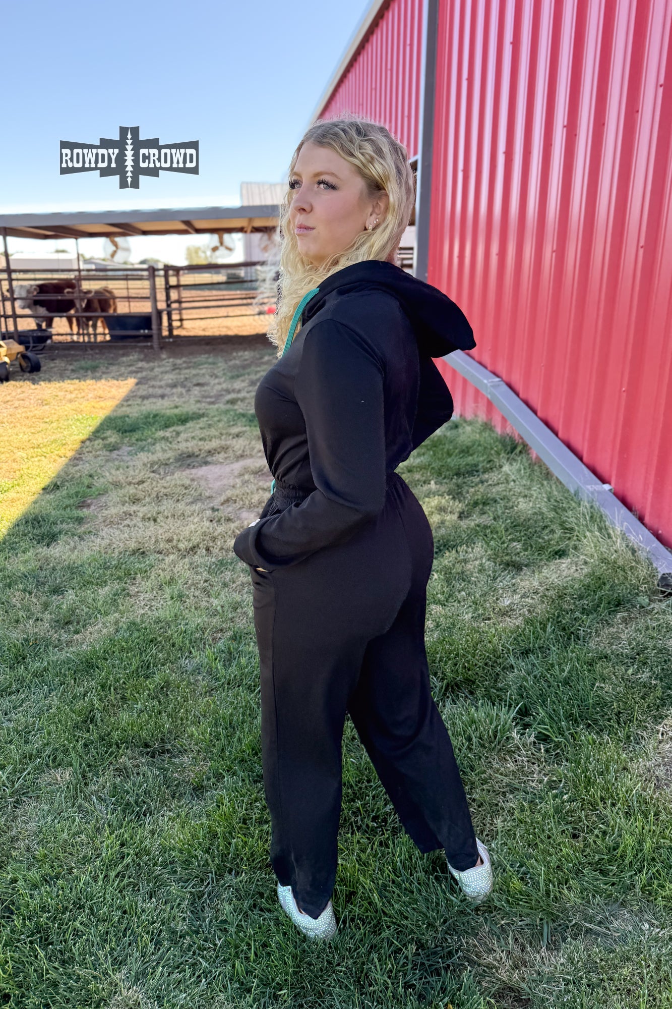 Turquoise Nights Jumpsuit jumpsuit Rowdy Crowd Clothing