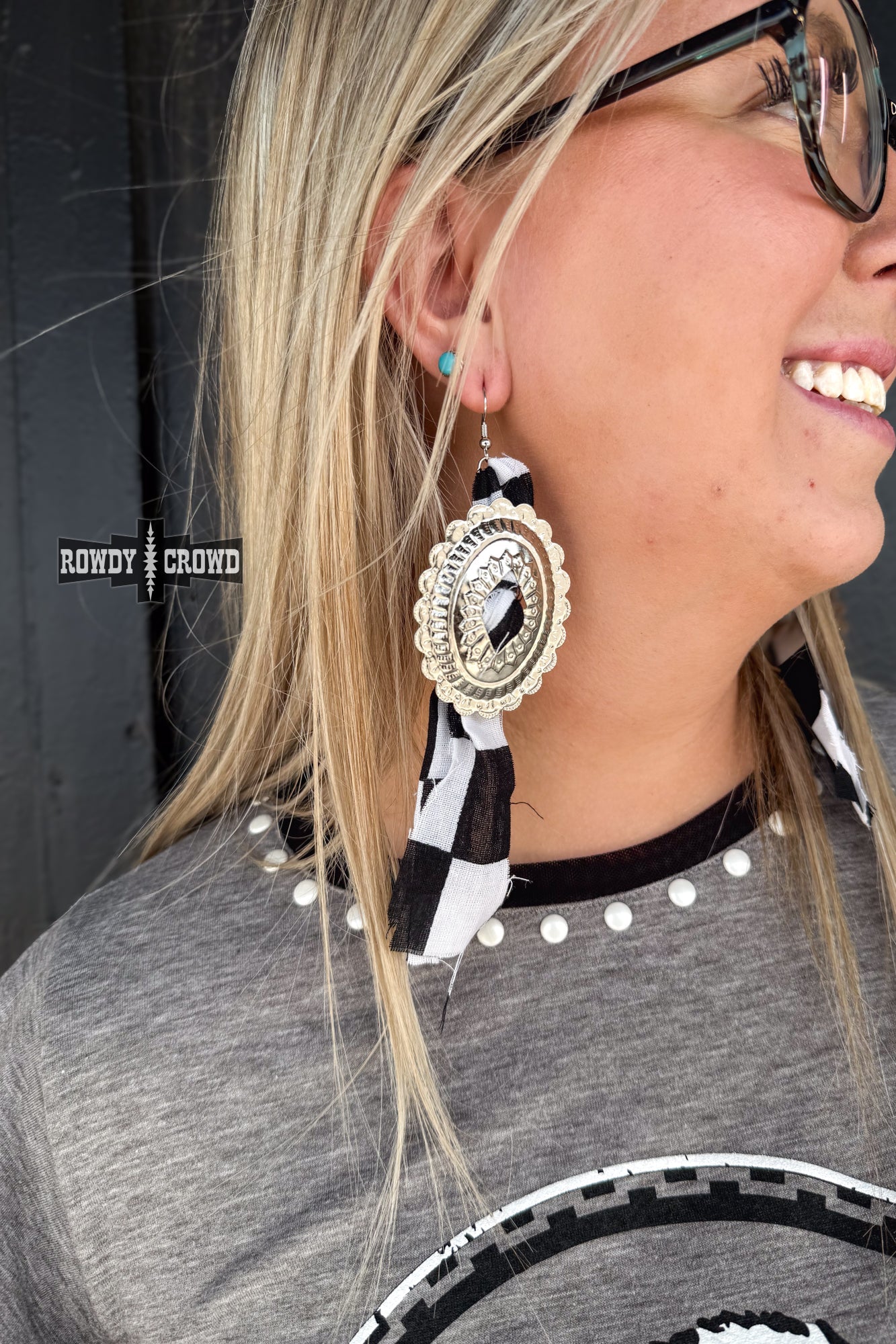 Concho Rodeo Earrings Earrings Rowdy Crowd Clothing