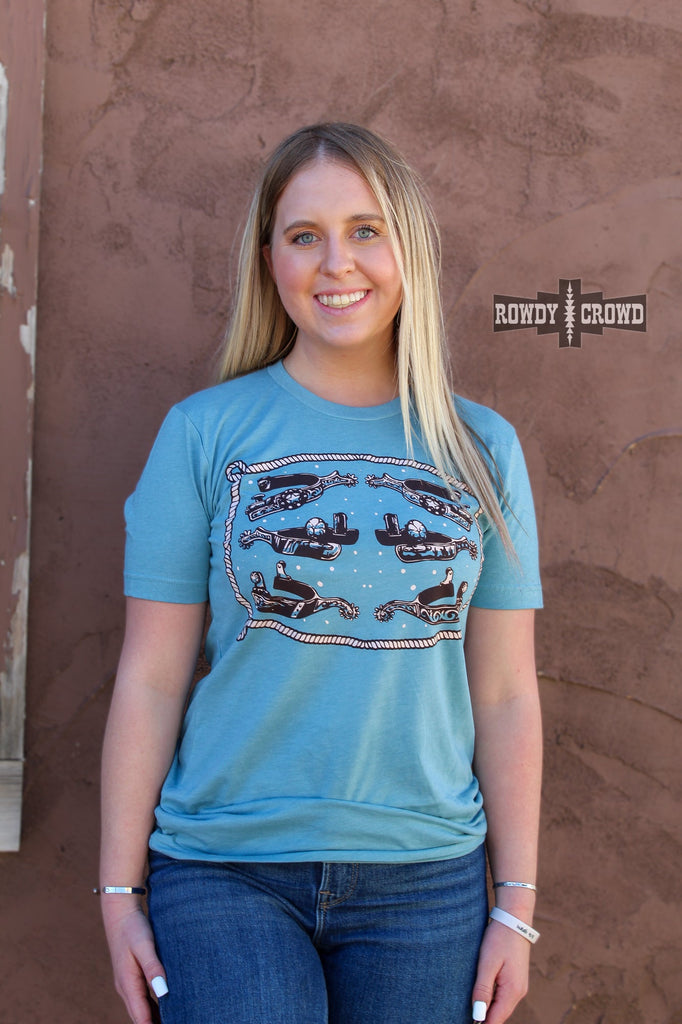 Cowgirl Spurs Tee Graphic Tee Rowdy Crowd Clothing   