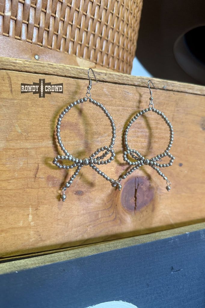 Betty Bow Hoops Earrings Rowdy Crowd Clothing