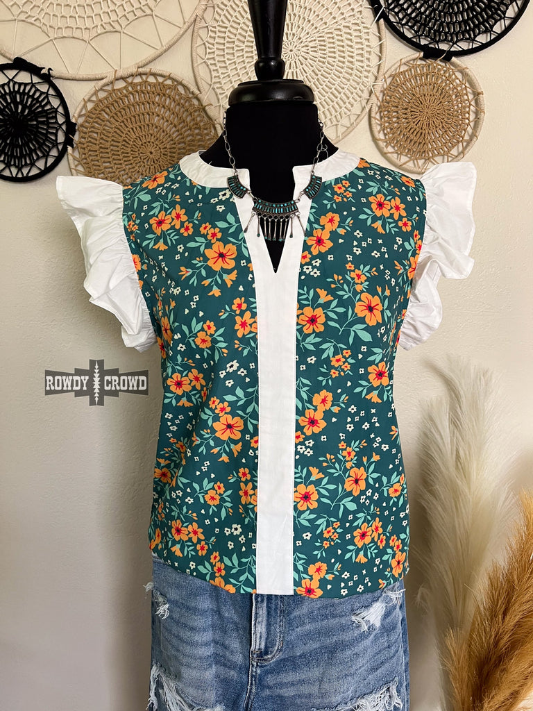 Full Bloom Blouse blouse Rowdy Crowd Clothing   