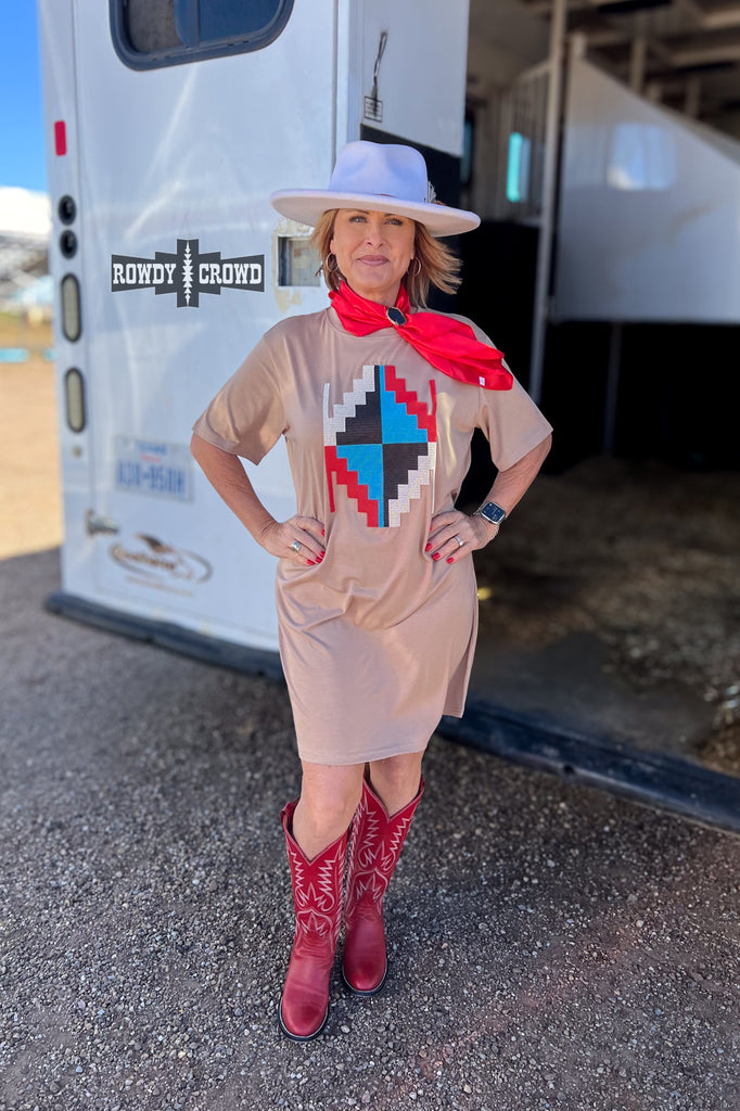 Alamosa Aztec Dress Dresses Rowdy Crowd Clothing