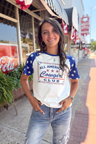 All American Cowgirl Tee Tee Shirt Rowdy Crowd Clothing