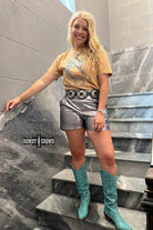 Marfa Metallic Shorts Shorts Rowdy Crowd Clothing