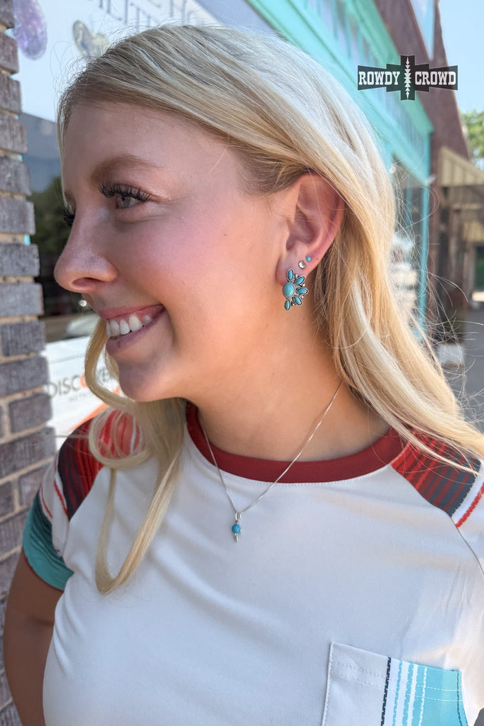 Concho Cluster Studs Earrings Rowdy Crowd Clothing