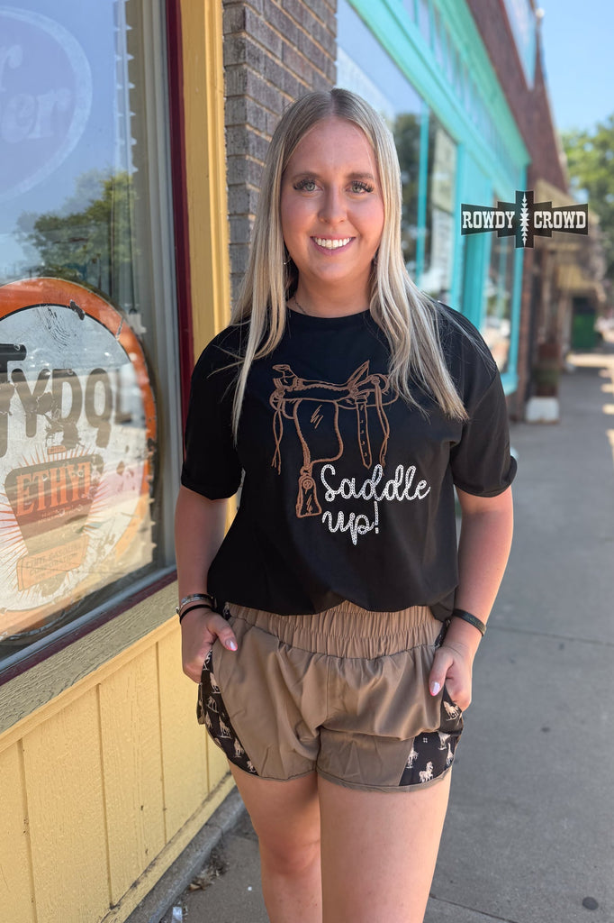 Saddle Up Tee Tee Shirt Rowdy Crowd Clothing