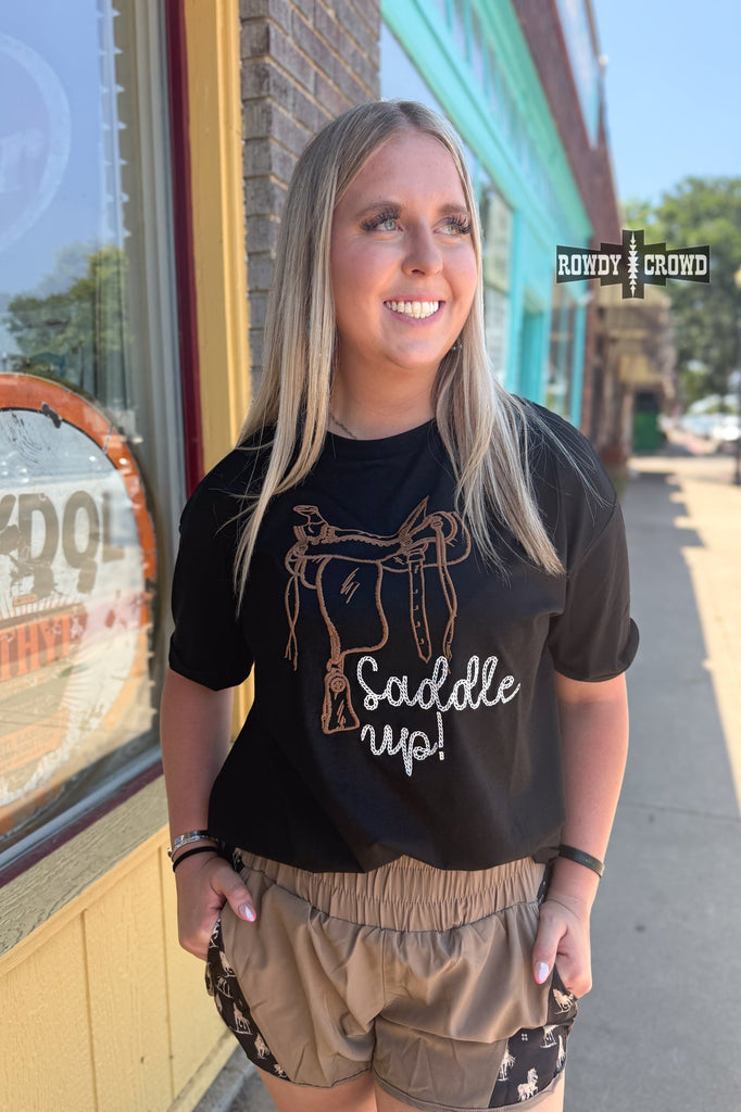 Saddle Up Tee Tee Shirt Rowdy Crowd Clothing