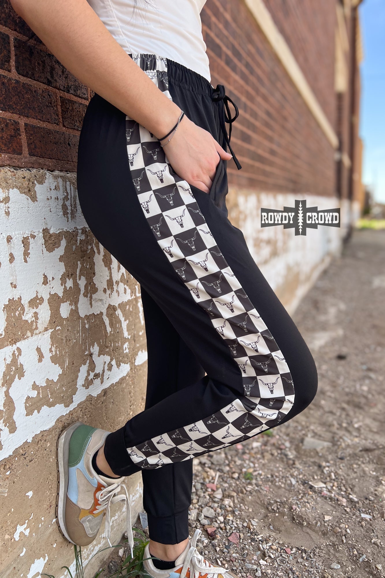 Checkered Craze Joggers joggers Rowdy Crowd Clothing