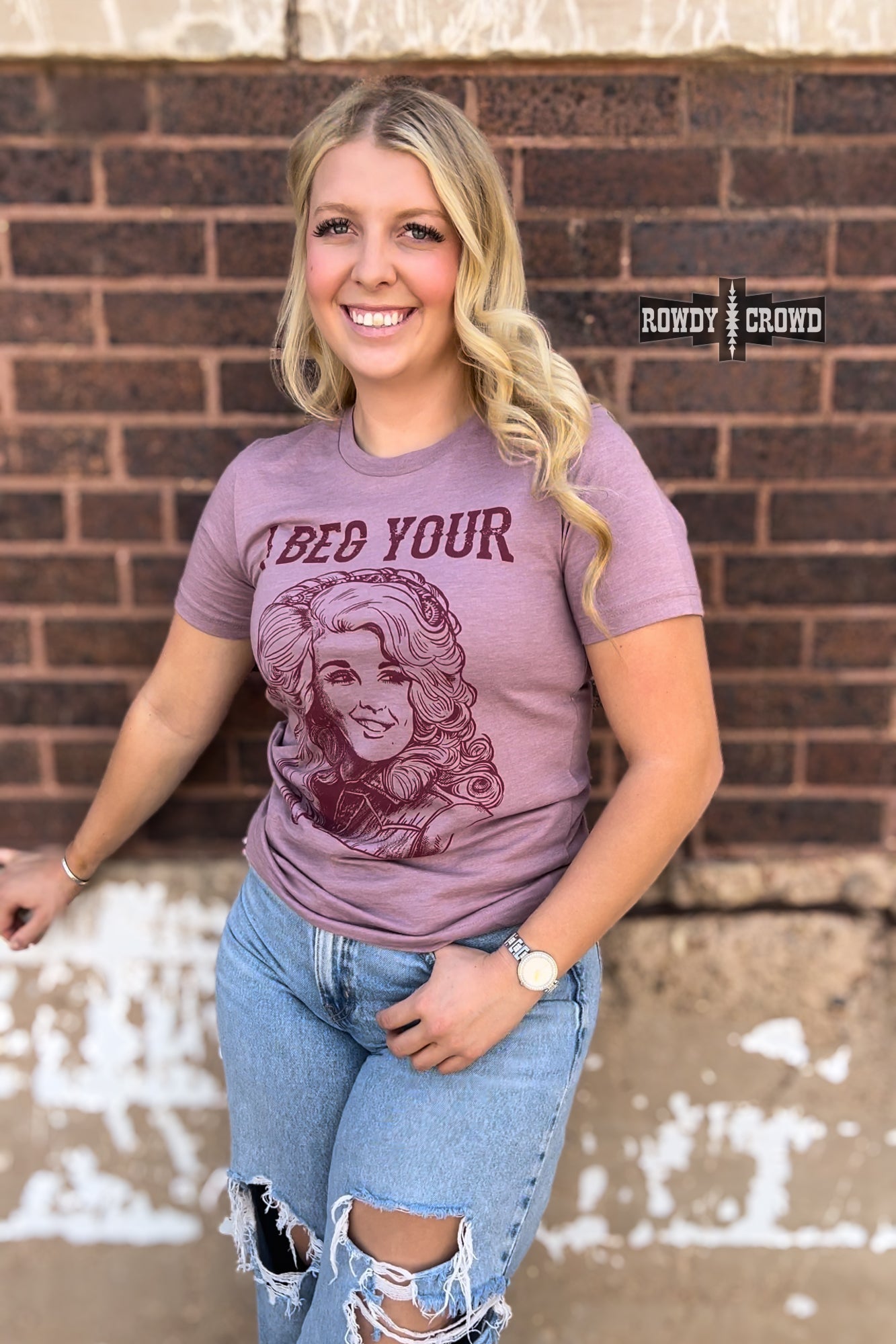 I Beg Your Tee Graphic Tee Rowdy Crowd Clothing