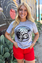 Happy Hereford Tee- GREY Graphic Tee Rowdy Crowd Clothing