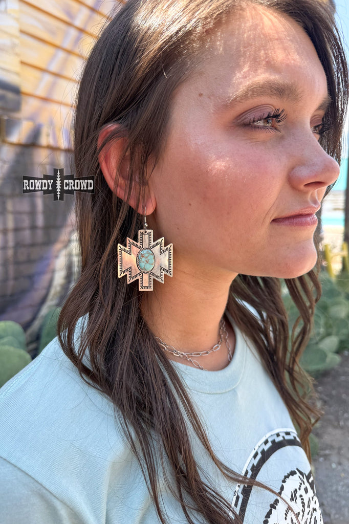 Odessa Aztec Earrings Earrings Rowdy Crowd Clothing