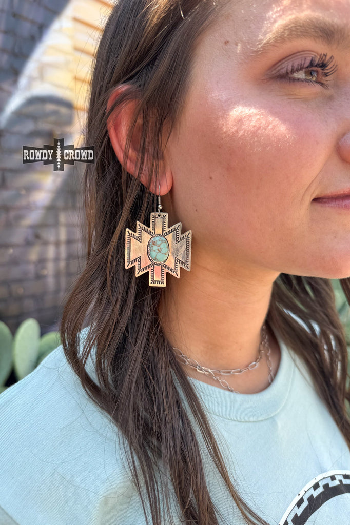 Odessa Aztec Earrings Earrings Rowdy Crowd Clothing