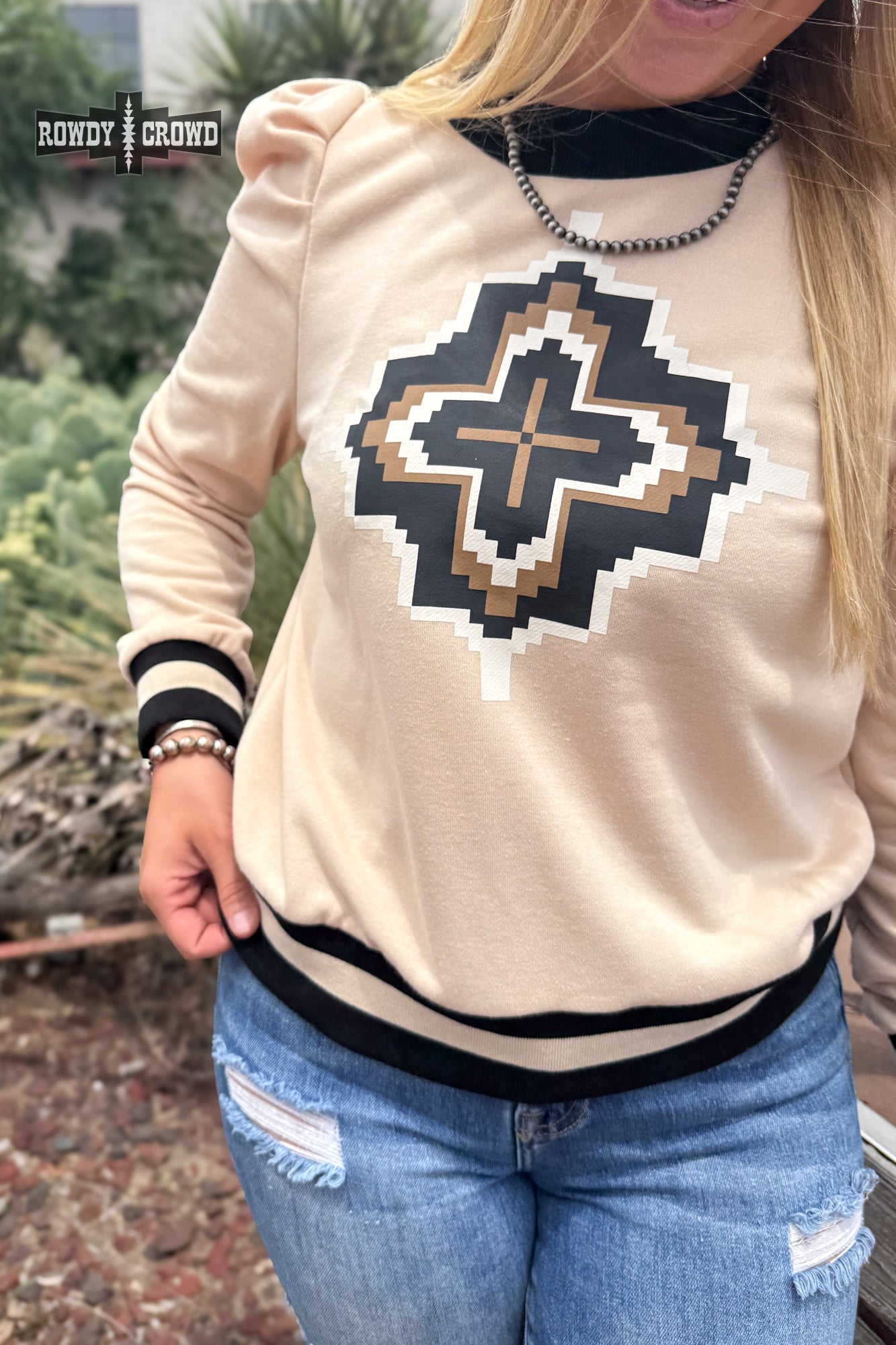 Catoosa Top Long Sleeve Top Rowdy Crowd Clothing