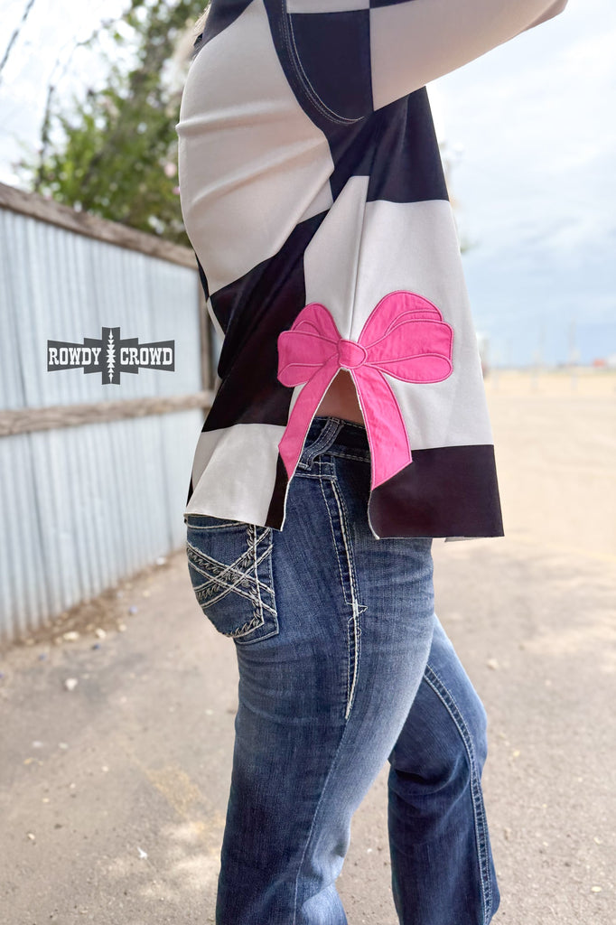 Bombshell Bow Sweater sweater Rowdy Crowd Clothing