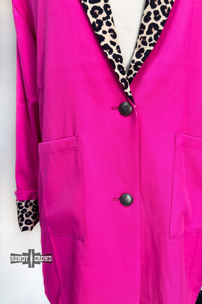 Pink Lady Blazer Blazer Rowdy Crowd Clothing