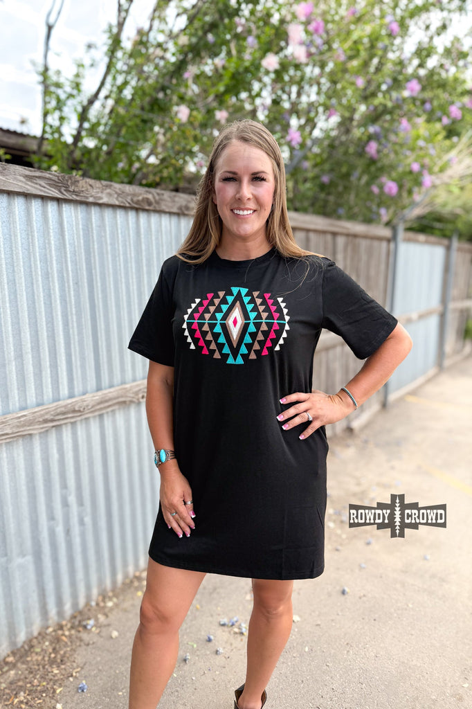 Desert Rose Dress dress Rowdy Crowd Clothing