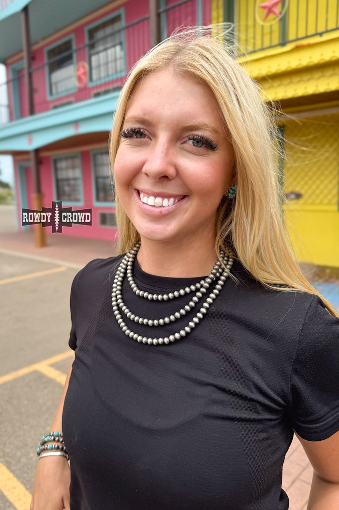 Buckaroo Pearl Necklace Necklace Rowdy Crowd Clothing