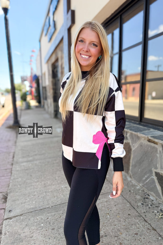 Bombshell Bow Sweater sweater Rowdy Crowd Clothing