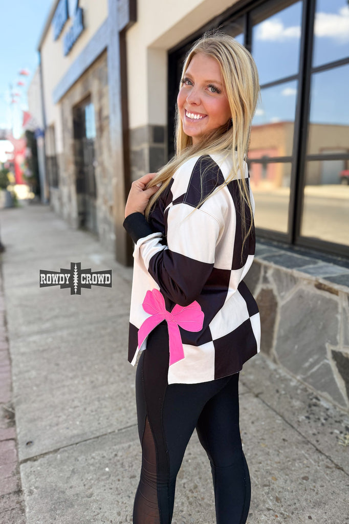 Bombshell Bow Sweater sweater Rowdy Crowd Clothing