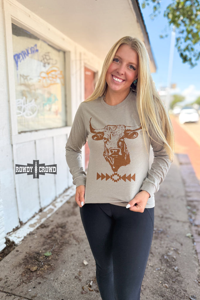 Bandero Bull Long Sleeve Long Sleeve Top Rowdy Crowd Clothing