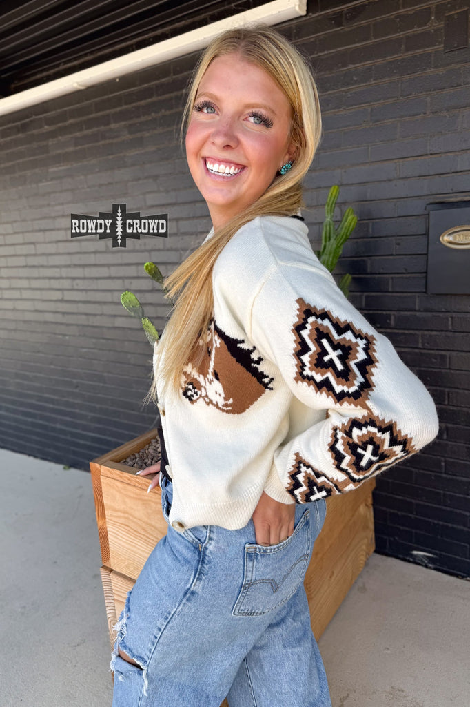 Cool Horse Cardigan cardigan Rowdy Crowd Clothing