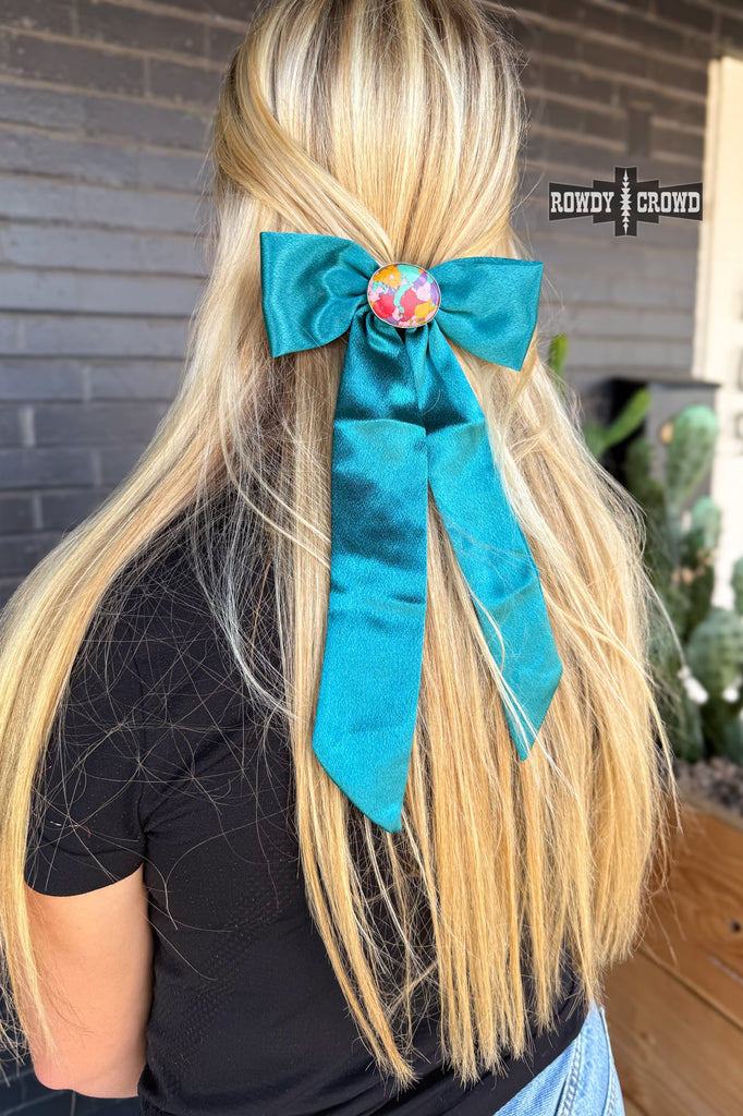 Rainbow Bright Bow hair bow Rowdy Crowd Clothing