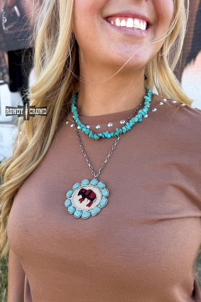 Turquoise Trail Necklace Necklace Rowdy Crowd Clothing