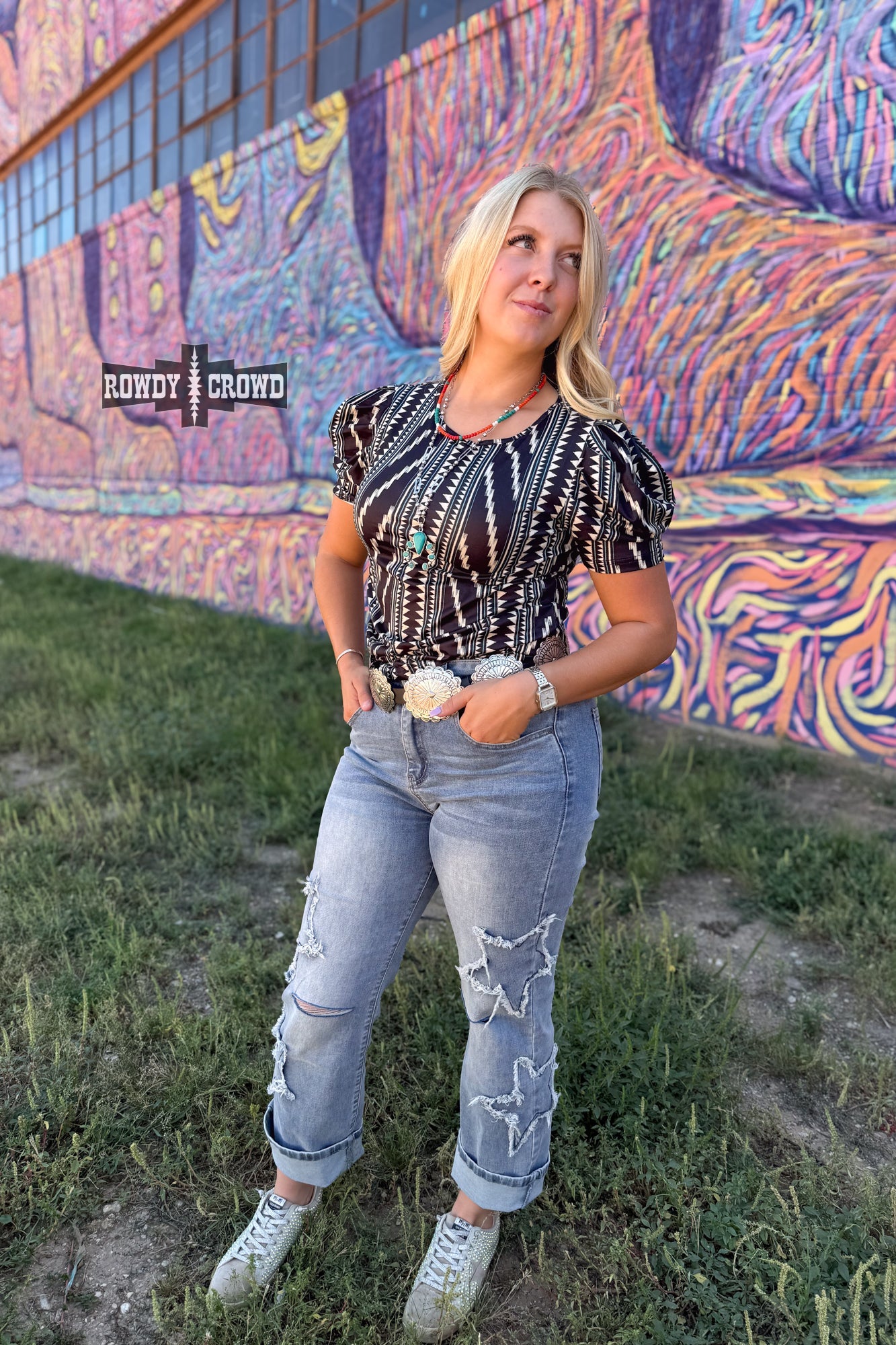 Laramie Top Tee Shirt Rowdy Crowd Clothing