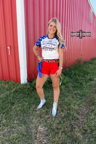 All American Cowgirl Tee Tee Shirt Rowdy Crowd Clothing