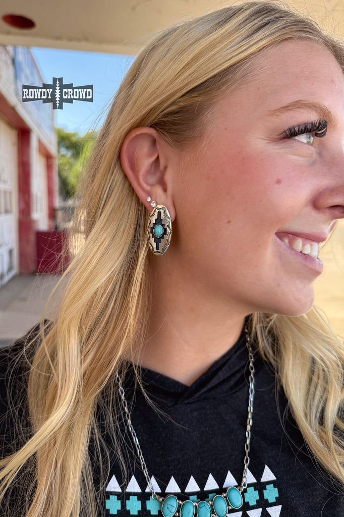 Saguaro Drifter Studs Earrings Rowdy Crowd Clothing