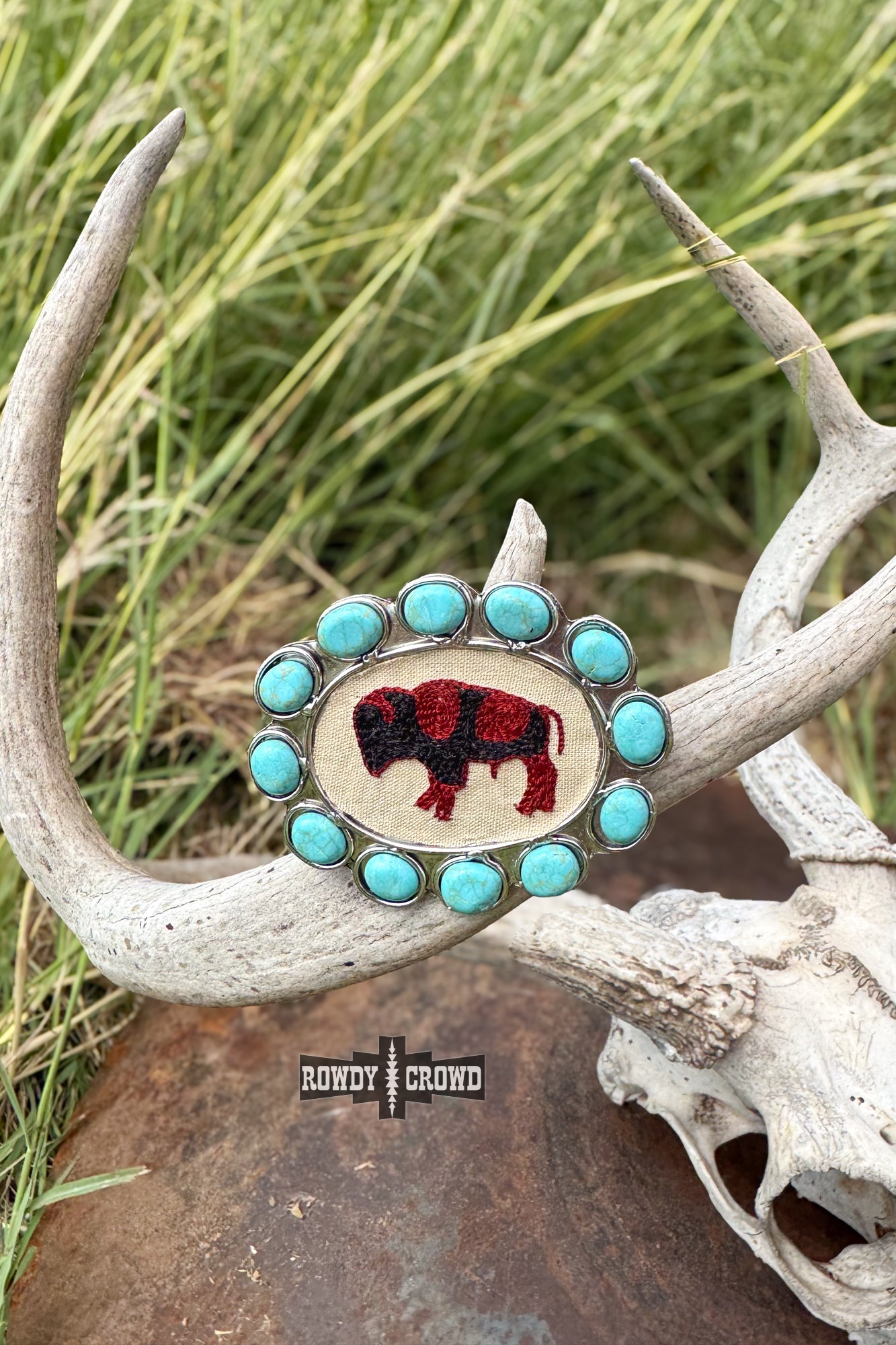 Blazing Buffalo Scarf Slide scarf slide Rowdy Crowd Clothing