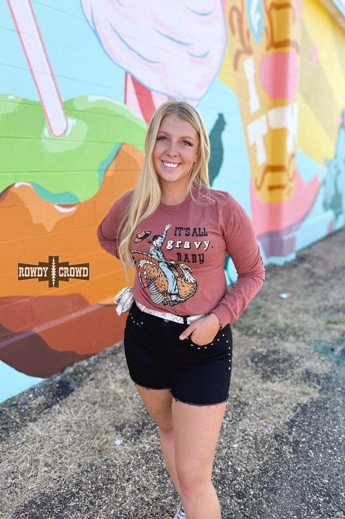 Gravy Baby Long Sleeve Tee Graphic Tee Rowdy Crowd Clothing